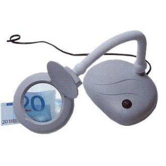 LENTE INGRANDIMENTO DA TAVOLO 5X CON LAMPADA LED 6W 220V