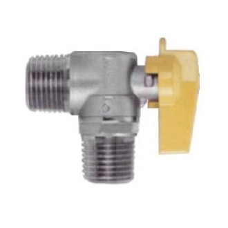 RUBINETTO SFERA GAS METANO 90&deg; MM 1/2