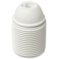 PORTALAMPADE CAMICIA FILETTATA E27 BIANCO