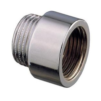 PROLUNGA RIDOTTA M. 3/8 - F. 1/2 OTTONE CROMATO