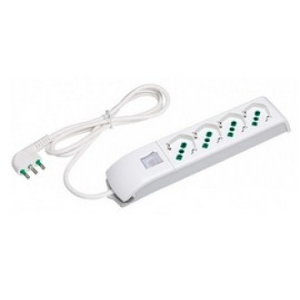MULTIPRESA FANTON 4X2PT/SK INT BIANCO