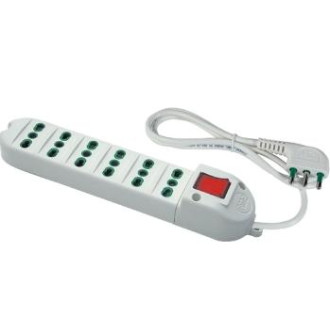 MULTIPRESA FANTON 6X2PT INT 41043 BIANCO