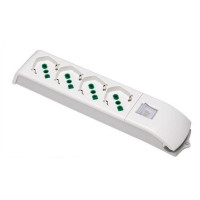 MULTIPRESA FANTON 410120 4X2PT/SK INT NO CAVO BIANCO
