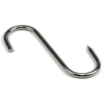 GANCI PER MACELLAI ACC. INOX 1/PUNTA MM 140X5