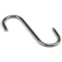 GANCI PER MACELLAI ACC. INOX 1/PUNTA MM 160X6