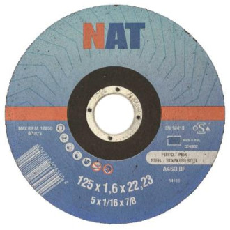 DISCO TAGLIO ACCIAIO INOX 115X1,6X22,23 MM
