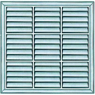 GRIGLIA AERAZIONE PLASTICA 334X334 C/RETE