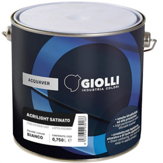 ACQUAVER SMALTO TRASPARENTE SATINATO ALL'ACQUA 0,750 L GIOLLI (EX BRILLANTE)