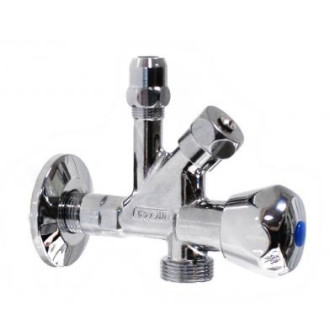 RUBINETTO SOTTOLAVABO CROMATO CON ATTACCO LAVATRICE M 1/2