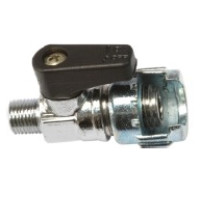 MINIVALVOLE A SFERA MASCHIO CONICO C/ATTACCO BAIONETTA 1/4