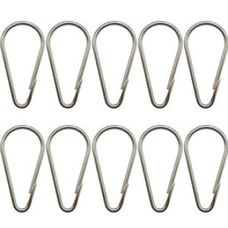 ANELLI PER TENDE DOCCIA MM.58 ACCIAIO NICHELATO A.209/1
