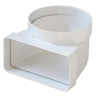 ADATTATORE TUBO CANALIZZATO RETTANGOLARE/TONDO 125/150x70