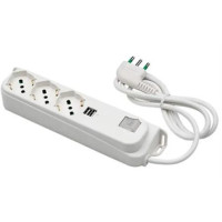 MULTIPRESA 3X2PT SK 2 USB INT