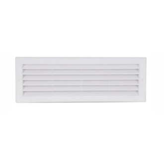 GRIGLIA AERAZIONE DA INCASSO 370X130 PLASTICA BIANCA