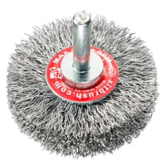 SPAZZOLA CIRCOLARE IN ACCIAIO ONDULATO DIAM 70 MM GAMBO 6 MM SIT B GG73