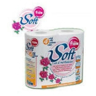 FLOW SOFT CARTA IGIENICA 3 VELI DA 600 GR PER CAMPER