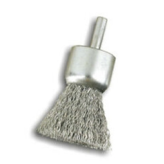 SPAZZOLA A PENNELLO FILO ACCIAIO ONDULATO P 0,30 MM DIAM 22 MM SIT P20