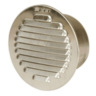 GRIGLIA AERAZIONE INCASSO ALLUMINIO C/RETE DIAM. 100 MM