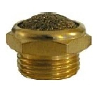 SILENZIATORE OTTONE C/RETE ACCIAIO INOX 1/2