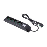 MULTIPRESA FANTON 4X2PT/SK INT NERO