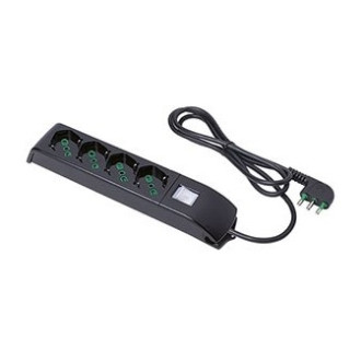 MULTIPRESA FANTON 4X2PT/SK INT NERO