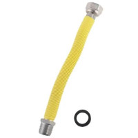 TUBO GAS INOX MF 1/2 ESTENSIBILE 10/20 CM