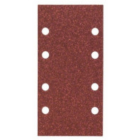 FOGLIO ABRASIVO VELCRATO RETTANGOLARE CREF 93X185 MM GR. 80 8 FORI