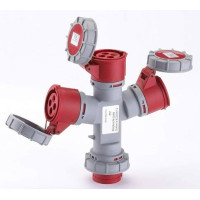 MULTIPRESA 3 VIE ROSSA - 380V IP67
