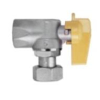 RUBINETTO SFERA GAS METANO 90&deg; F 1/2 - USCITA GIRELLO F 1/2