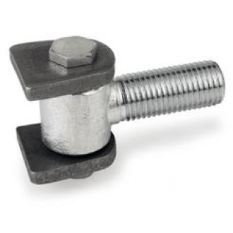 CARDINE M18 CON ALETTE SENZA DADO PER CANCELLI FILETTO L=110 MM