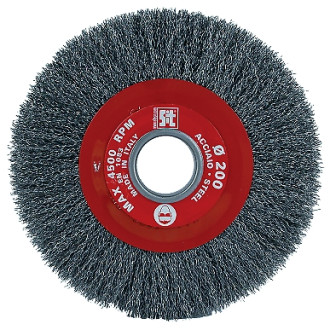 SPAZZOLA CIRCOLARE FILI ACCIAIO 0,35 MM DIAM. 150 MM SIT 4152
