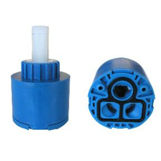 CARTUCCIA UNIVERSALE 2 PIOLI FONDO BASSO DIAM. 40 MM BLU