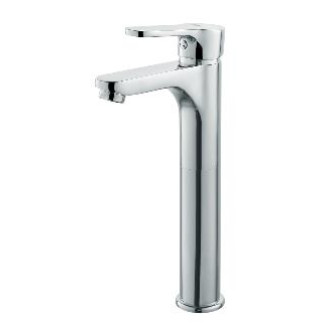 MISCELATORE MONOCOMANDO LAVABO SERIE PACO CROMO ALTO CM 23,5